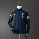 Jaqueta do Brasil Copa do Mundo 2022 Azul Escura Masculina