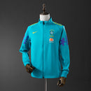 Jaqueta do Brasil Pré-Jogo 2022 Azul Masculina