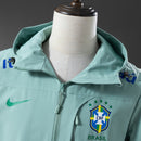 Jaqueta Corta-Vento Brasil Verde Claro