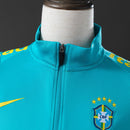 Jaqueta do Brasil Pré-Jogo 2022 Azul Masculina